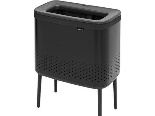 Brabantia Bo Wasmand - met Deksel - 60 l - Matt Black, Huis en Inrichting, Woonaccessoires | Overige, Nieuw, Verzenden
