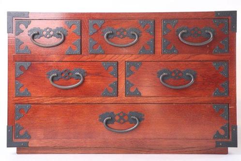 Prachtige handgemaakte kleine houten ladekast - Hout - Japan, Antiek en Kunst, Antiek | Overige Antiek