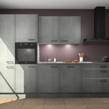 Beton Parelgrijs keuken Selfoss 97537, Huis en Inrichting, Keuken | Complete keukens, Verzenden