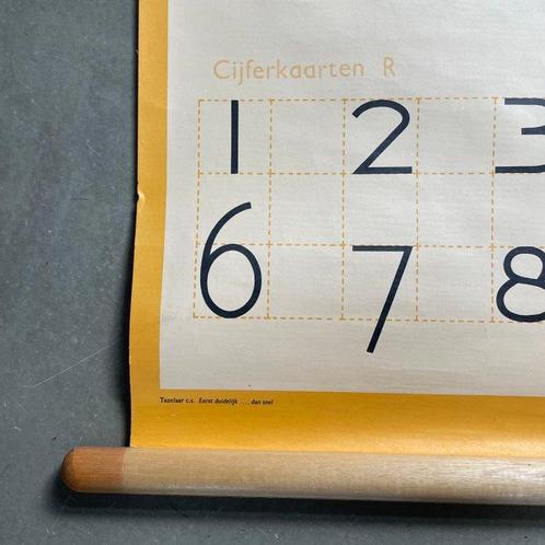 tazelaar - Schoolkaart - Hout, Linnen, Antiek en Kunst, Antiek | Wandborden en Tegels