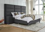 ACTIE! Boxspring Lissabon 140 200 Antraciet, Huis en Inrichting, Slaapkamer | Boxsprings, Nieuw, Grijs, Modern, 140 cm