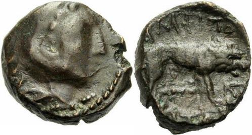 148-32 v Chr Amphipolis Makedonien Bronze 148-31, Postzegels en Munten, Munten | Europa | Niet-Euromunten, Verzenden