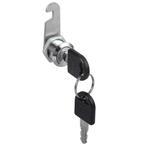 Locker slot - Kantelslot - 17mm - Gelijke sleutels