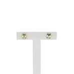 Bicolor gouden oorstekers (Oorbellen), Sieraden, Tassen en Uiterlijk, Oorbellen, Ophalen of Verzenden, Gebruikt, Overige kleuren