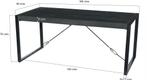Norris 160x90 cm-12401, Huis en Inrichting, Tafels | Eettafels, Ophalen of Verzenden, Nieuw