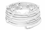 Prikkabel 50 meter | 50 of 100 fittingen | Wit | Bestel, Tuin en Terras, Kunststof, Minder dan 50 watt, Nieuw, Ophalen of Verzenden