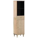 vidaXL Badkamerkast 38x33x160 cm massief mangohout, Huis en Inrichting, Tafels | Kaptafels, Verzenden, Nieuw