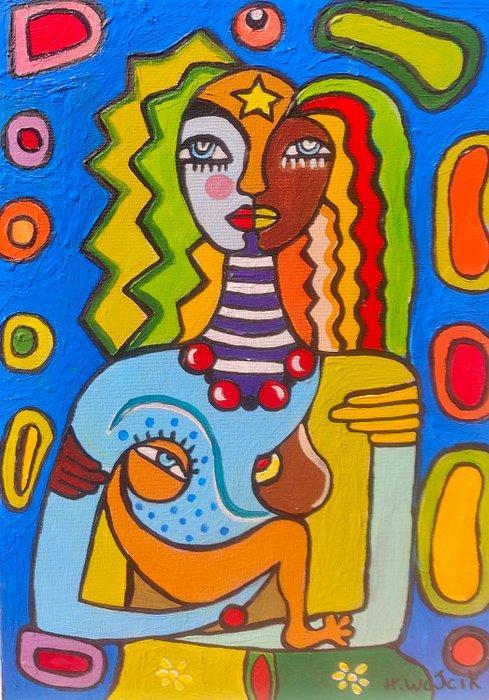 HENRI WOJCIK (1945) - Couleur café, Antiek en Kunst, Kunst | Schilderijen | Modern