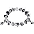 Fako Bijoux - Bedelarmband - Verzilverd Deluxe - Zwart, Sieraden, Tassen en Uiterlijk, Armbanden, Verzenden, Nieuw