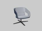 Vergader/loungestoel Twist&Sit aluminium 4-sterframe, Nieuw in verpakking