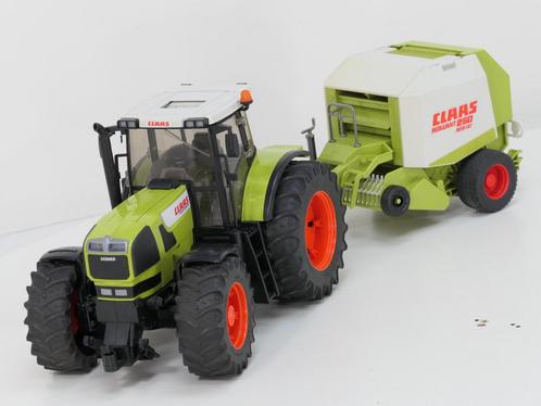 Schaal 1:16 Bruder 3011 en 2121 tractor set Claas Atlas 9..., Hobby en Vrije tijd, Modelauto's | Overige schalen, Gebruikt, Ophalen of Verzenden