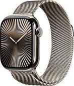 Apple Watch Series 10 42 mm titanium kast naturel op, Verzenden, Zo goed als nieuw