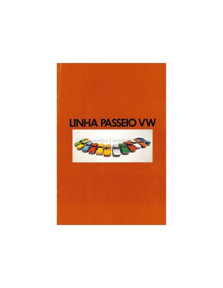 1973 VOLKSWAGEN PROGRAMMA BROCHURE PORTUGEES (BRAZILIË), Boeken, Auto's | Folders en Tijdschriften, Volkswagen