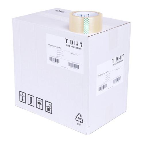 TD47 Verpakkingstape PP low noise 48mm x 66m Transparant (Do, Zakelijke goederen, Partijgoederen en Retail | Verpakking en Verzending