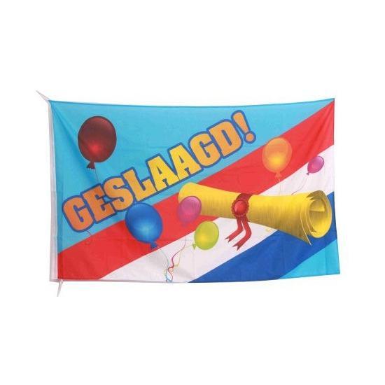 Vlag geslaagd - Geslaagd feestartikelen, Hobby en Vrije tijd, Feestartikelen, Ophalen of Verzenden