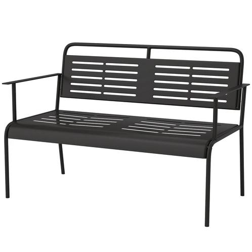 TRUUSK 2-zits Tuinbank, Zitbank Met Lamellen-Design, Wateraf, Tuin en Terras, Tuinbanken, Nieuw, Verzenden