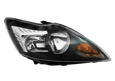 Ford Focus 2008-2011 Zwart/Chrome Koplamp Rechts (Koplampen), Auto-onderdelen, Verlichting, Nieuw, Verzenden