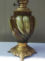 Olielamp - Brons, Keramiek, Koper, Kristalglas
