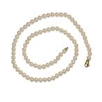 Halsketting - 18 karaat Witgoud - Parel, Sieraden, Tassen en Uiterlijk, Kettingen, Nieuw