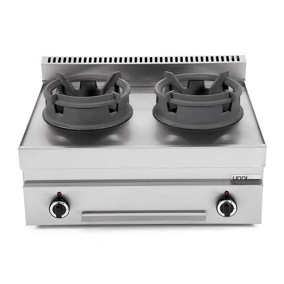 Unni-cooking | Wokfornuis | Tafelmodel | Gas | 2 Branders |, Zakelijke goederen, Horeca | Keukenapparatuur, Nieuw in verpakking