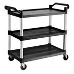 GGM Gastro | Serveerwagen van kunststof - 1020x490mm - met 3, Verzenden