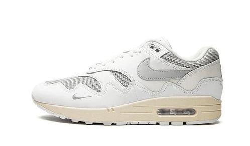 Nike Air Max 1 Patta White Grey - maat 47 (Sneakers), Kleding | Dames, Schoenen, Sneakers of Gympen, Nieuw, Verzenden