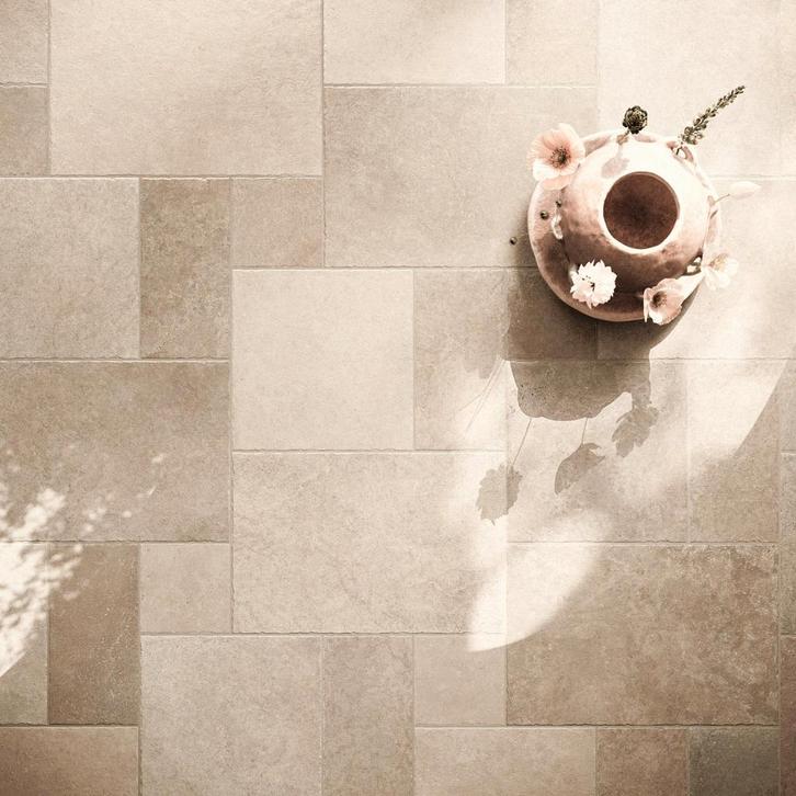 Vloertegel Creme Multivloer (Vloeren, Afbouwmaterialen), Doe-het-zelf en Verbouw, Tegels, Vloertegels, Nieuw, 10 m² of meer, Keramiek