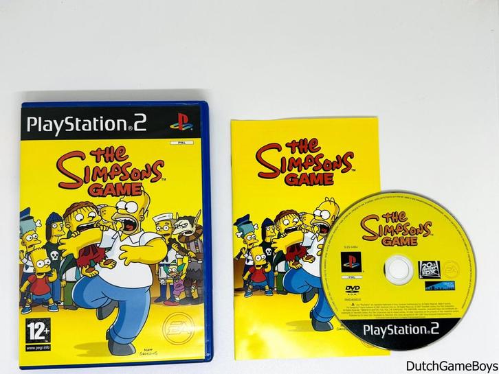 Playstation 2 / PS2 - The Simpsons Game, Spelcomputers en Games, Games | Sony PlayStation 2, Gebruikt, Verzenden