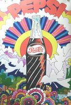 Pepsi-Cola (USA) - Cartel Publicitario Psicodelico Hippy -, Antiek en Kunst