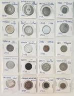 Wereld. Monedas de 50 Países, incluyendo Europa, Asia,, Postzegels en Munten
