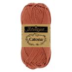 Scheepjes Catona - 10g - 504 Brick Red, Ophalen of Verzenden, Nieuw, Breien of Haken, Wol of Garen
