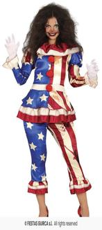 Killer Clown Kostuum Dames, Verzenden, Nieuw, Feestartikel