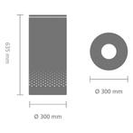 Brabantia Wasmand - met Deksel - 35 l - Matt Black/Kurken, Verzenden, Zo goed als nieuw