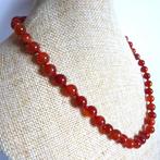 Prachtige halsketting van carneoolagaat uit Brazilië - 48