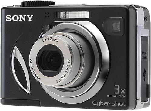 Sony Cyber-Shot DSC-W17 Digitale Compact Camera - Zwart, Audio, Tv en Foto, Fotocamera's Digitaal, Zo goed als nieuw, Verzenden