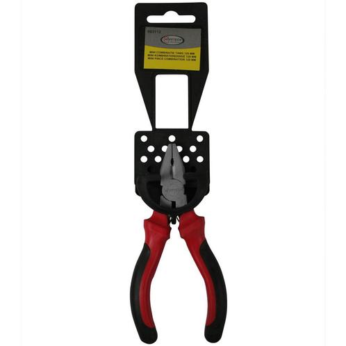 Benson Mini combinatietang - staal - 120 mm - rood/zwart..., Doe-het-zelf en Verbouw, Gereedschap | Handgereedschap, Nieuw, Ophalen of Verzenden