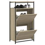 vidaXL Schoenenkast 60x34x112 cm bewerkt hout sonoma, Huis en Inrichting, Verzenden, Nieuw