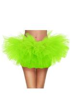 Korte Tutu Lime Groen Tule Rokje XS S M Groene Petticoat Rok, Ophalen of Verzenden, Nieuw, Carnaval, Kleding