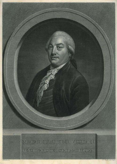 Portrait of Carel Wouter Visscher, Antiek en Kunst, Kunst | Etsen en Gravures