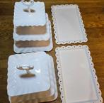 Etagere 4-delige set met dienbladen - Vierkant model, Verzenden, Nieuw