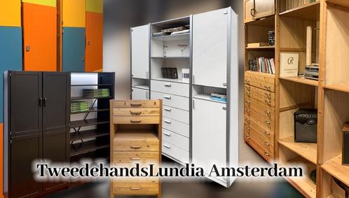 Lundia Kasten Onderdelen Tweedehands: Zoetermeer + Amsterdam, Huis en Inrichting, Kasten | Boekenkasten, Gebruikt, Met lade(s)