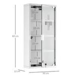 Afsluitbare EHBO Wandkast van Roestvrij Staal met Glasdeur, Huis en Inrichting, Kasten | Overige, Verzenden, Nieuw