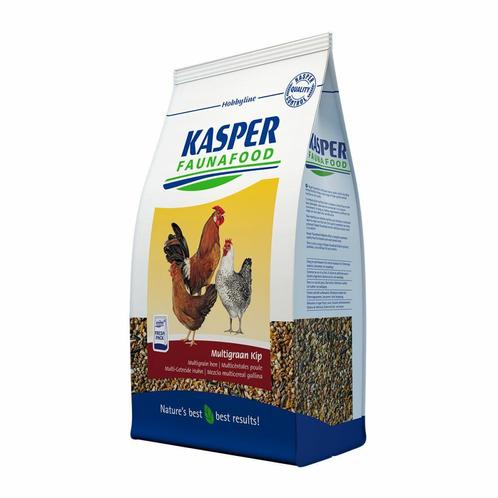 3x Kasper Faunafood Multigraan Kip 4 kg, Dieren en Toebehoren, Dierenvoeding, Verzenden