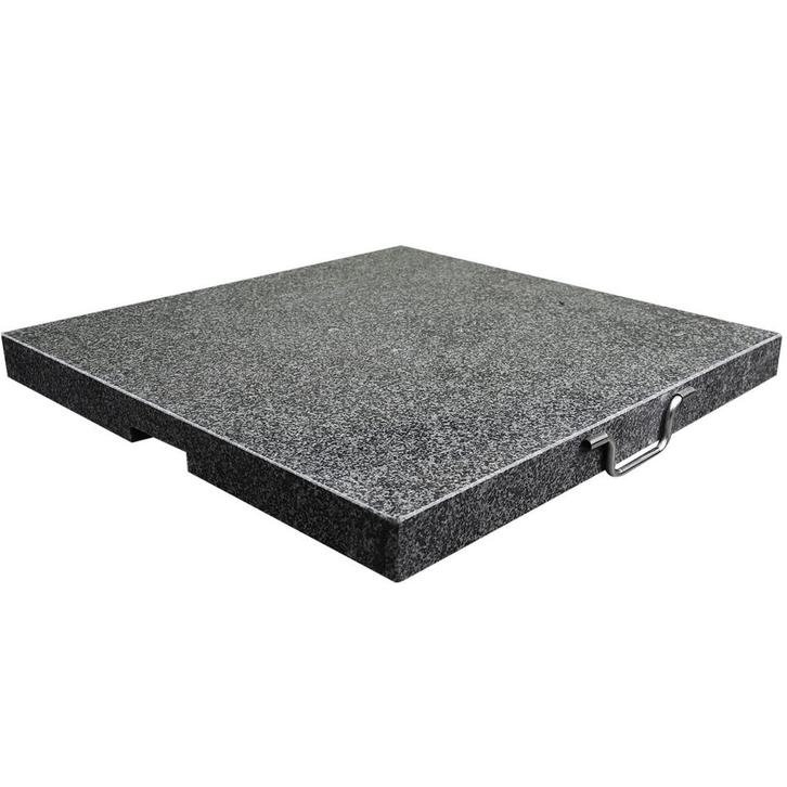 AVH Parasolvoet 75 kg met 2 wielen en handgreep graniet, Tuin en Terras, Parasols, Nieuw, Ophalen of Verzenden