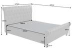 Chesterfield tweepersoonsbed KENSINGTON 160x200cm, Ophalen of Verzenden, Nieuw