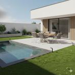 Taranto Lido dining tuinset 240x110xH75 cm 7 delig sand, Tuin en Terras, Ophalen of Verzenden, Nieuw