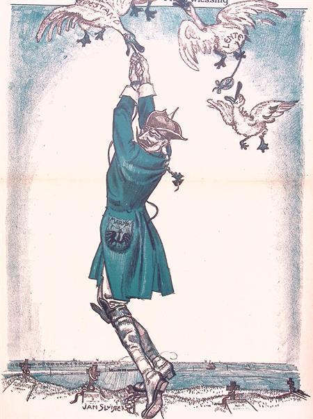 Wilhelm en Duitse invloed op Nederlandse pers op spotprent, Boeken, Tijdschriften en Kranten, Nieuw, Verzenden