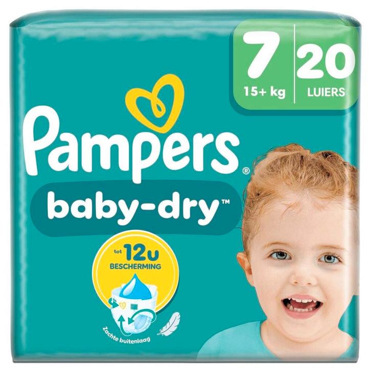 Pampers Baby-Dry Maat 7 Luiers, Kinderen en Baby's, Overige Kinderen en Baby's, Nieuw, Verzenden