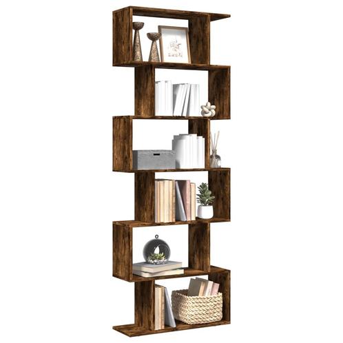 vidaXL Kamerscherm / boekenkast 6-laags 70x24x193 cm hout, Huis en Inrichting, Kasten | Boekenkasten, Nieuw, Overige houtsoorten