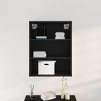 vidaXL Wandkast Zwart Eiken 69,5 x 32,5 x 90 cm, Huis en Inrichting, Kasten | Buffetkasten, Minder dan 50 cm, Verzenden, Nieuw
